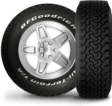 Tire All Terrain T A Ko Hero - Llanta Bf Goodrich All Terrain (365x346), Png Download