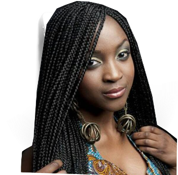 Esther African Hair Braids Specializes In Best Braid - Braided Box Braids Hairstyles 2018 (351x345), Png Download