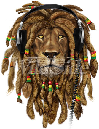 Stock Transfer - Rasta Lion T Shirt (450x450), Png Download