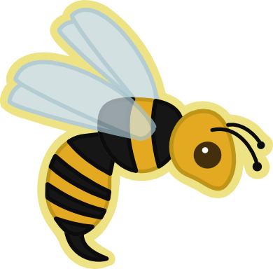 Dd Wasp - Cartoon Wasp Png (390x384), Png Download