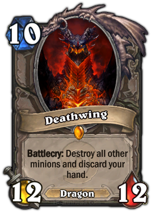 [basic] - Deathwing Hearthstone (307x465), Png Download