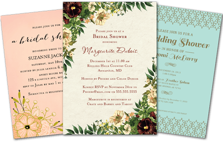 Bridal Shower Invitations - Bridal Shower (450x300), Png Download