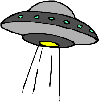 Smart Exchange - Alien Space Ship Cartoon (420x429), Png Download