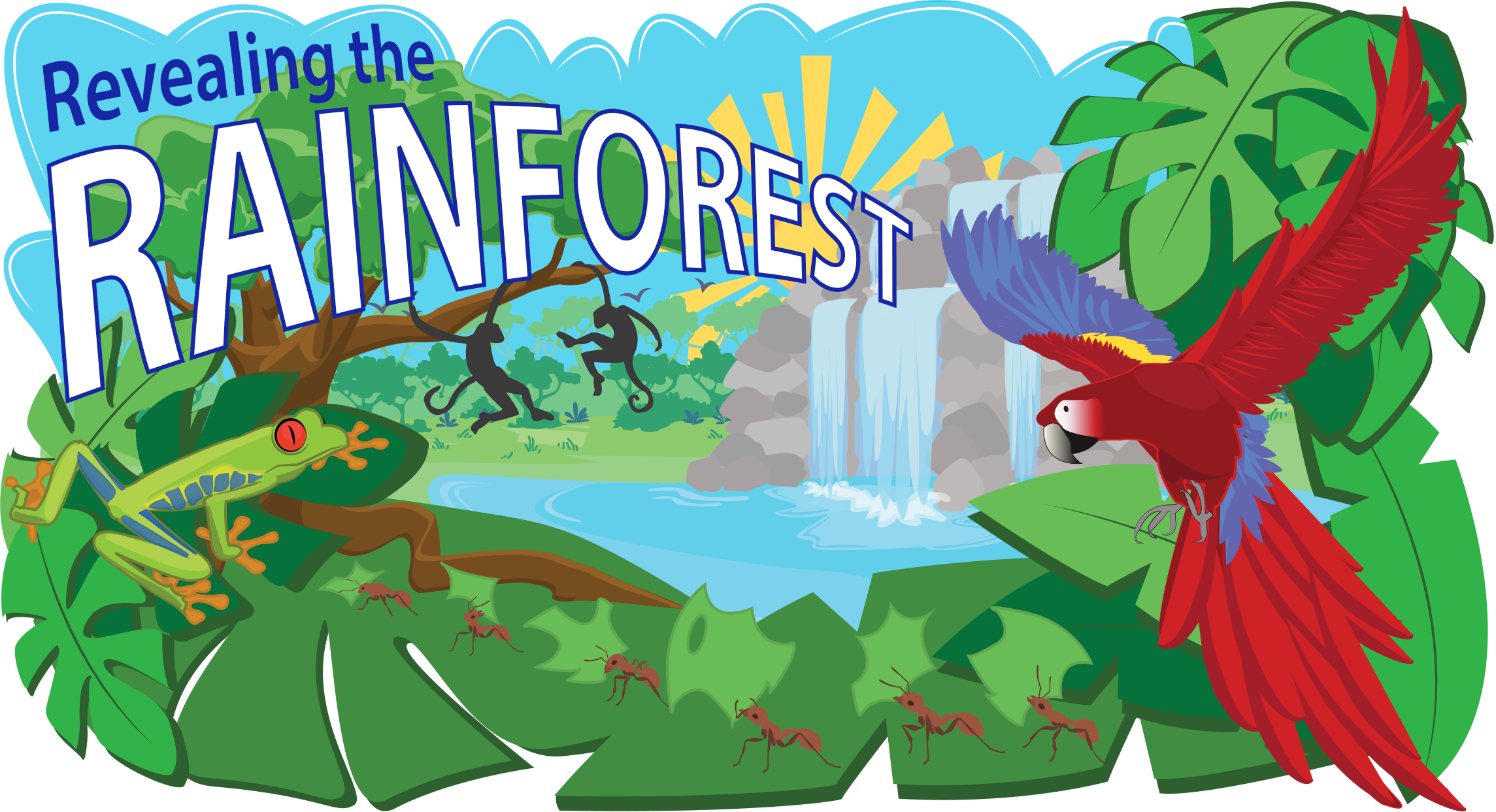 Jpg Library Stock Rainforest Clipart Header Clip Art - Revealing The Rainforest (2289x1243), Png Download