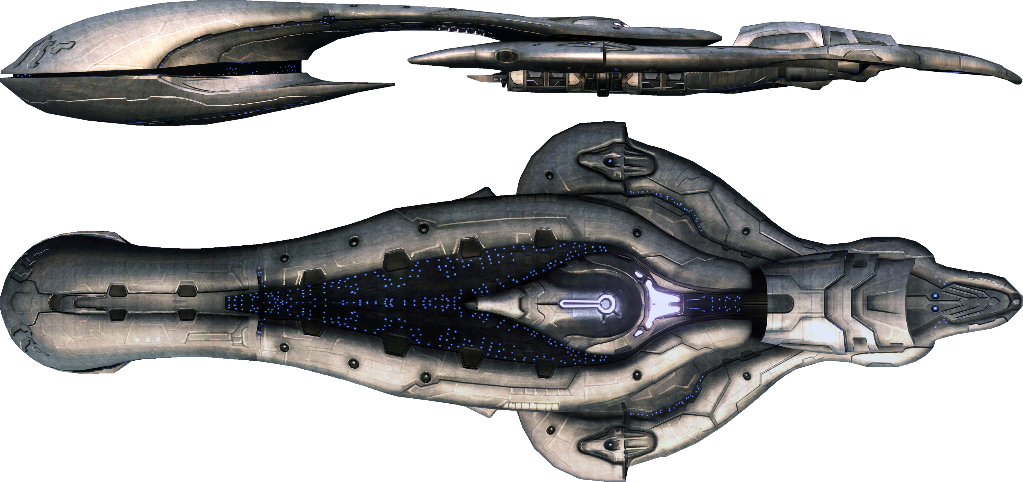 Halo Halo Ships, Alien Ship, Alien Spaceship, Spaceship - Halo Covenant Carrier (3580x1720), Png Download