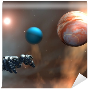 Alien Planet With Alien Spaceship Wall Mural • Pixers® - Pseudo-biography Of John Matson (400x400), Png Download