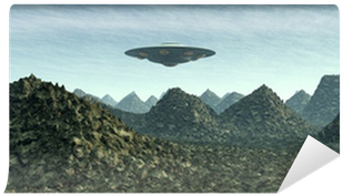 Alien Planet With Alien Spaceship Wall Mural • Pixers® - Spacecraft (400x400), Png Download