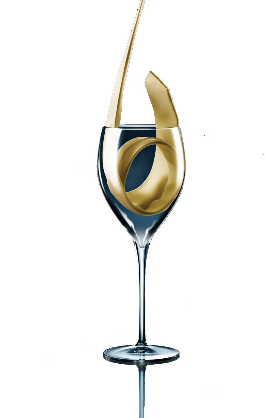 White Wine Wine Glass Clip Art - Wine Glass (990x1400), Png Download