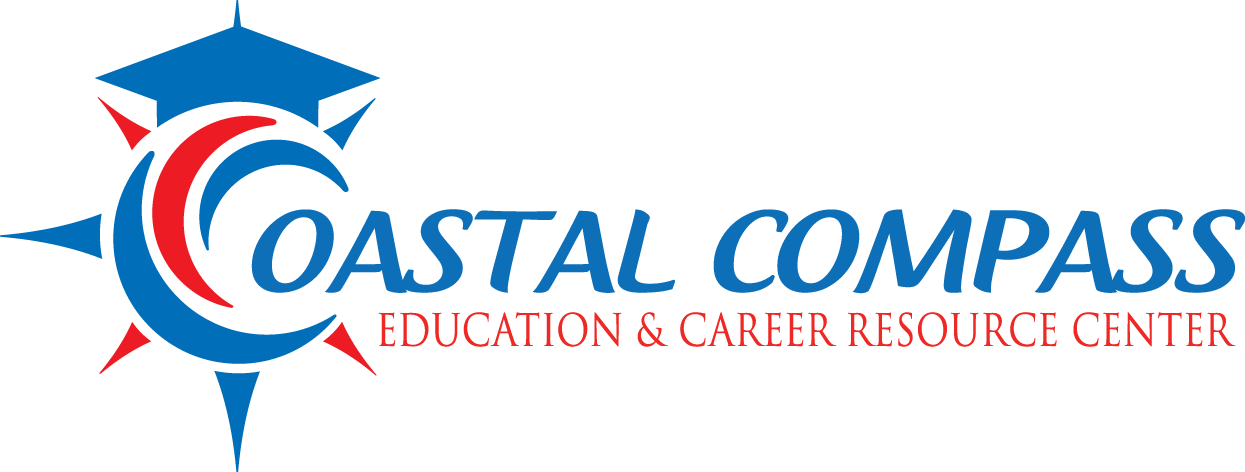 Education & Career Resource Center - Coastal Compass Logo (1245x472), Png Download
