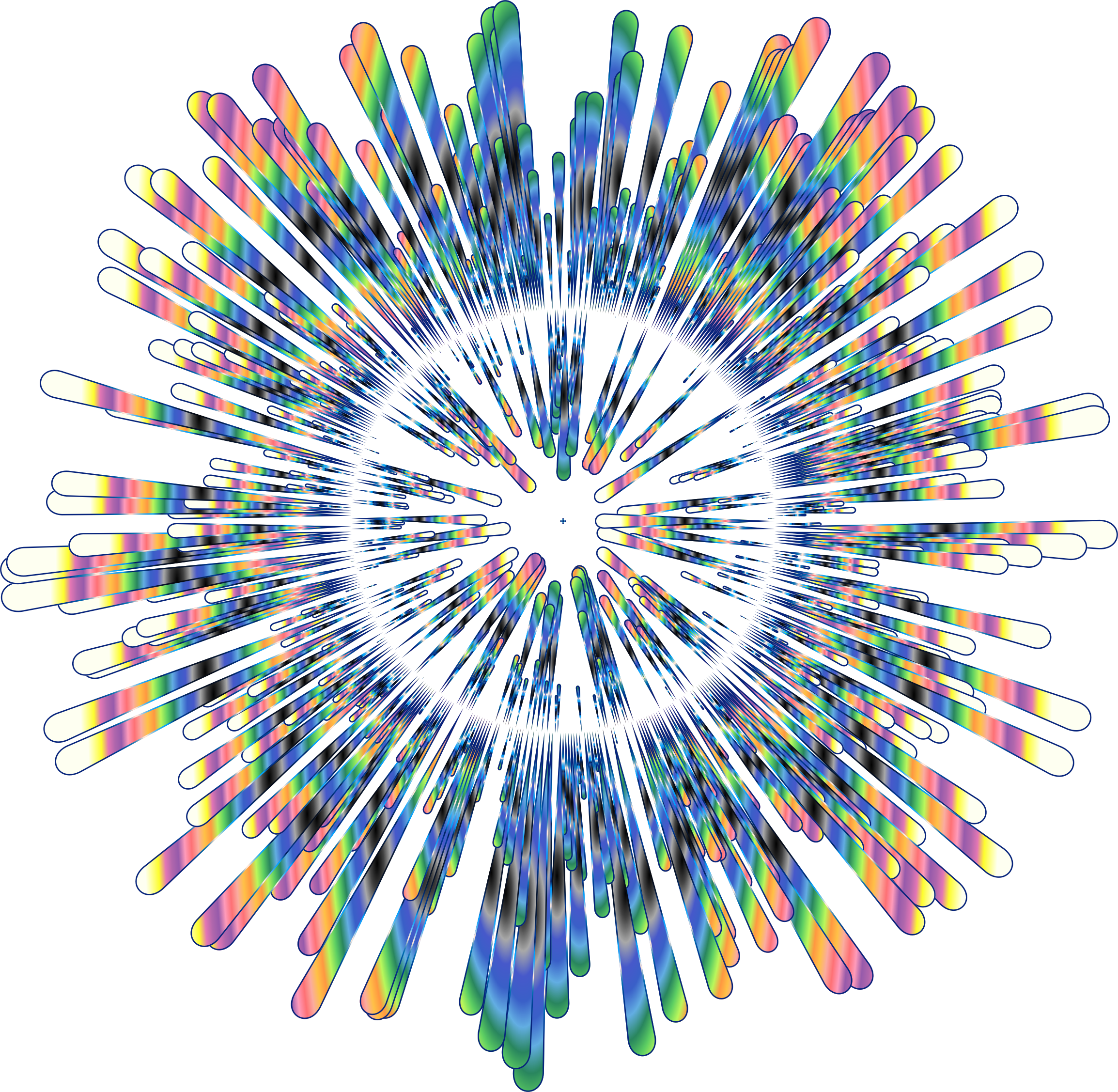 Rainbow Explosion No Background (2308x2254), Png Download