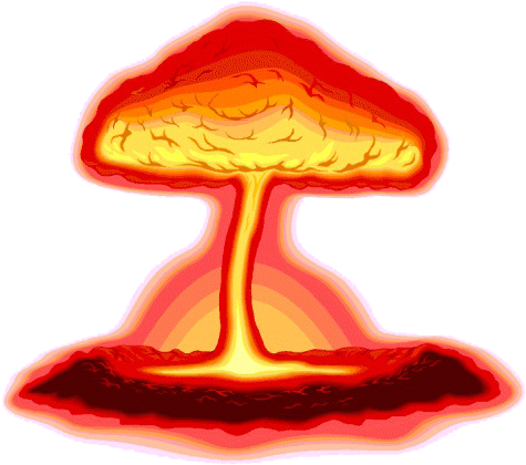 Atomic Explosion Png File - Nuclear Explosion Clip Art (500x449), Png Download