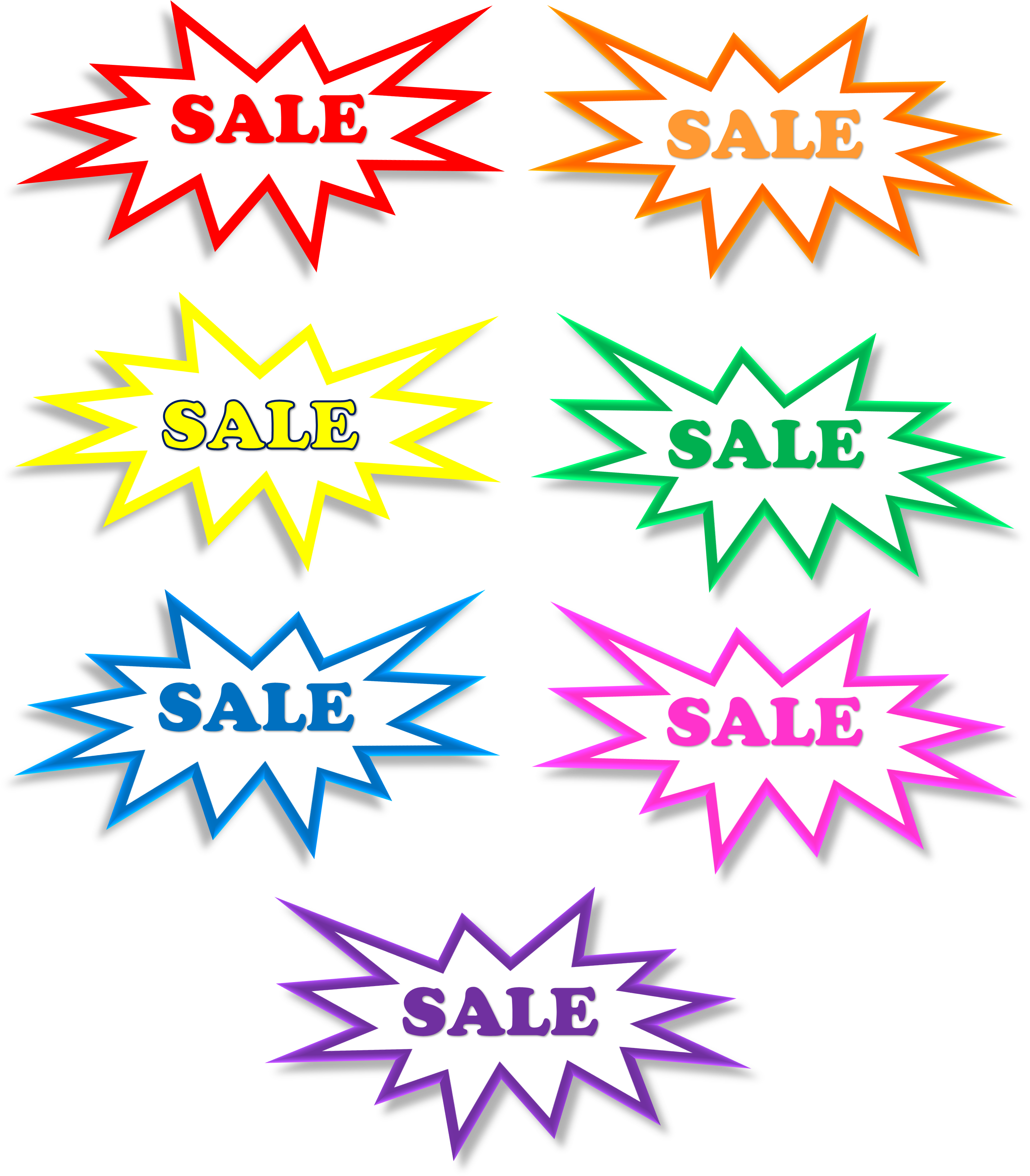 Sale Star 3d Bursts Explosion 1326263 - ดาวกระจาย Png (3109x3575), Png Download