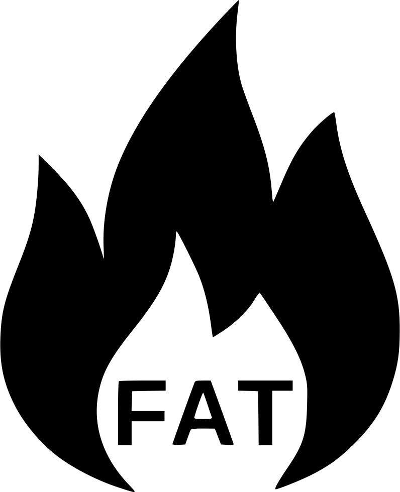 Fat Burning Diet Weightlose Comments - Fat Icon (796x980), Png Download