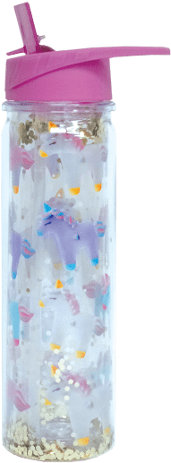 Picture Of Unicorns And Stars Water Bottle - Unicorn Water Bottle (415x415), Png Download