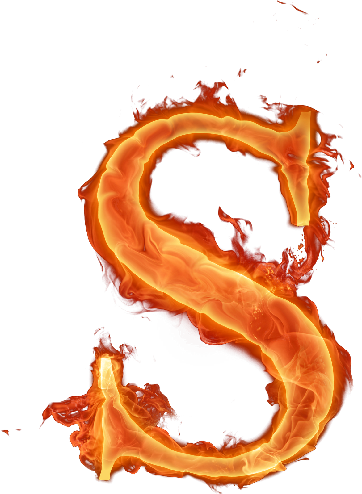 Burning Hole Png Png - Letra S De Fogo Png (1172x1600), Png Download