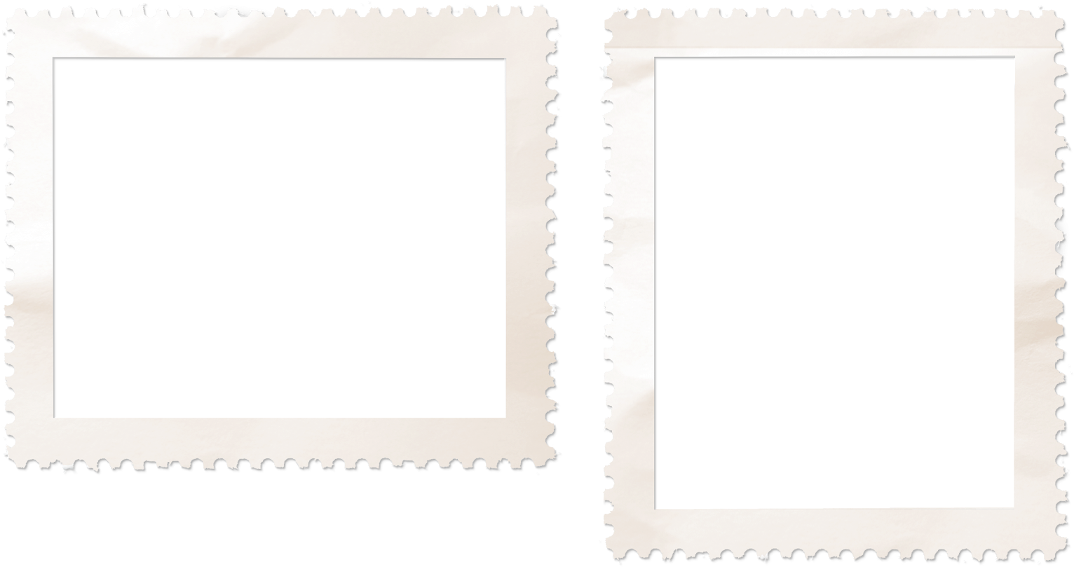 Postage Stamp Border Wrinkled - Paper (1600x911), Png Download