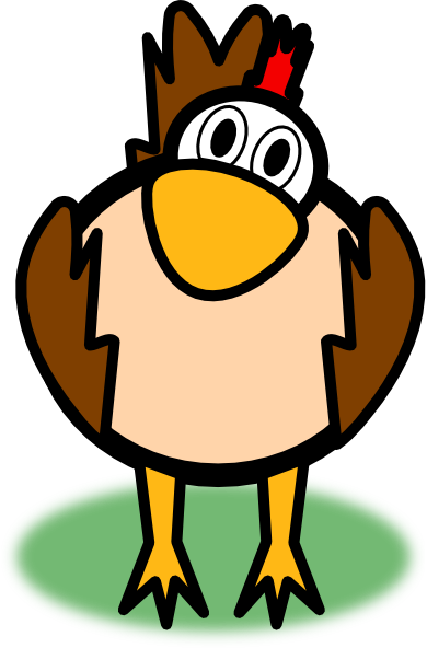 How To Set Use Brown Chicken Svg Vector (390x592), Png Download