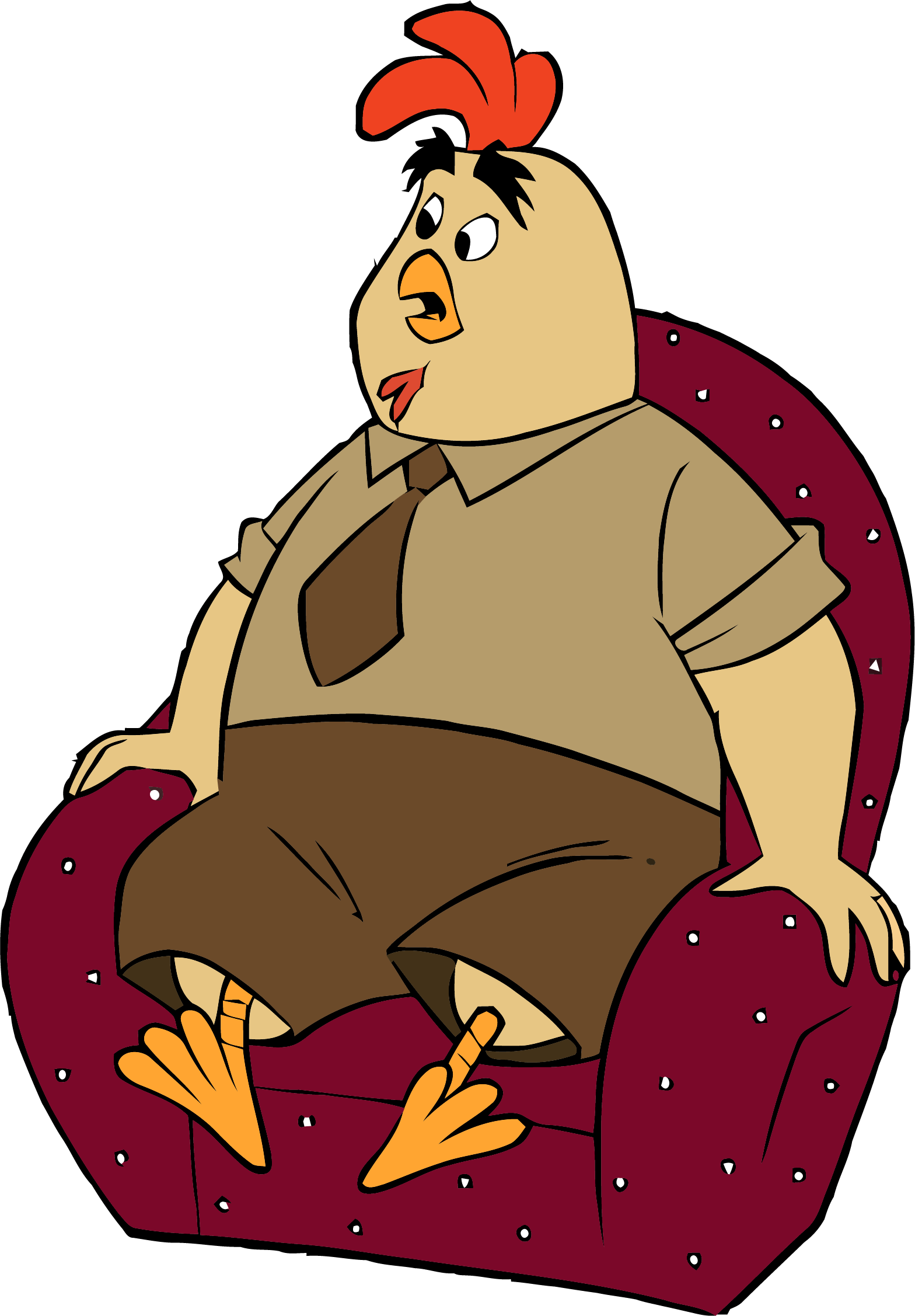 Chicken Little Buck Cluck Staying Clipart Png - Pollo De Chicken Little (1568x2254), Png Download