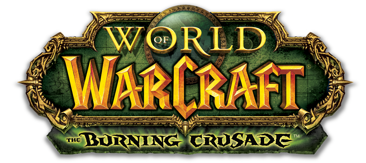 World Of Warcraft Burning Crusade Logo - World Of Warcraft Tcg Wo W Trading Card Game Scourgewar (1200x544), Png Download