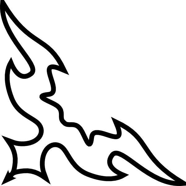 Tribal Corner Border Clip Art - Bottom Of Page Design (600x600), Png Download