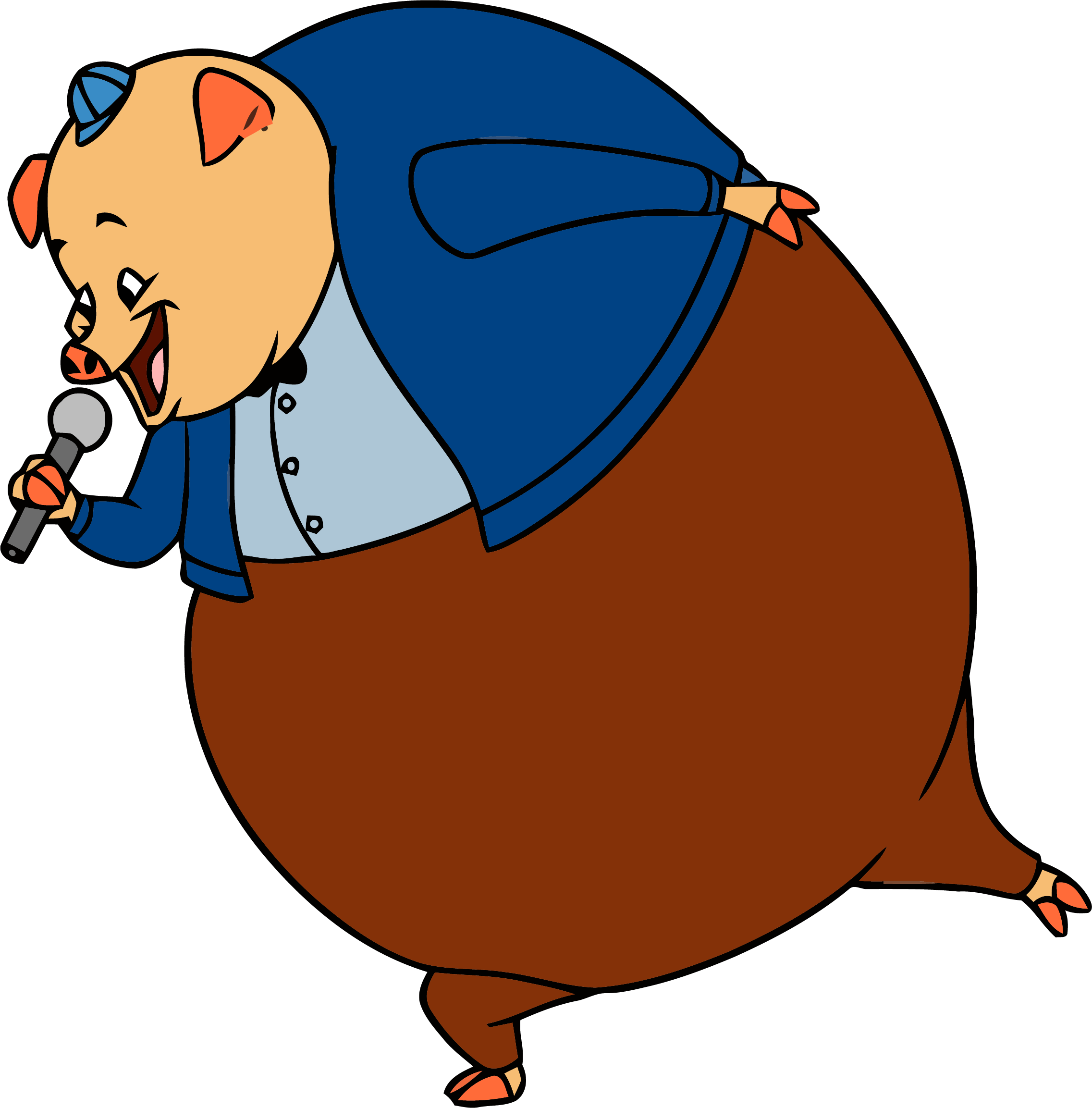 Chicken Little Pig Song Clipart Png - Chicken Little Movie Character Names (2273x2306), Png Download