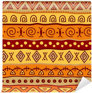 Set Of Seamless Vintage Decorative Tribal Border - African Theme Background (400x400), Png Download