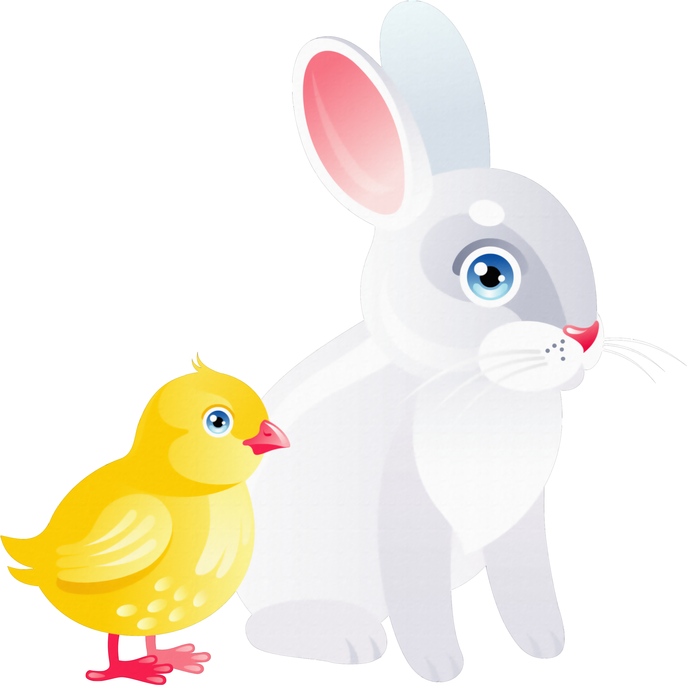 Bunny Chicken Clipart (2538x2524), Png Download