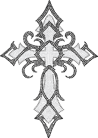 20" Tribal Clear Cross - Tatuajes De Cruces Templarias (500x484), Png Download