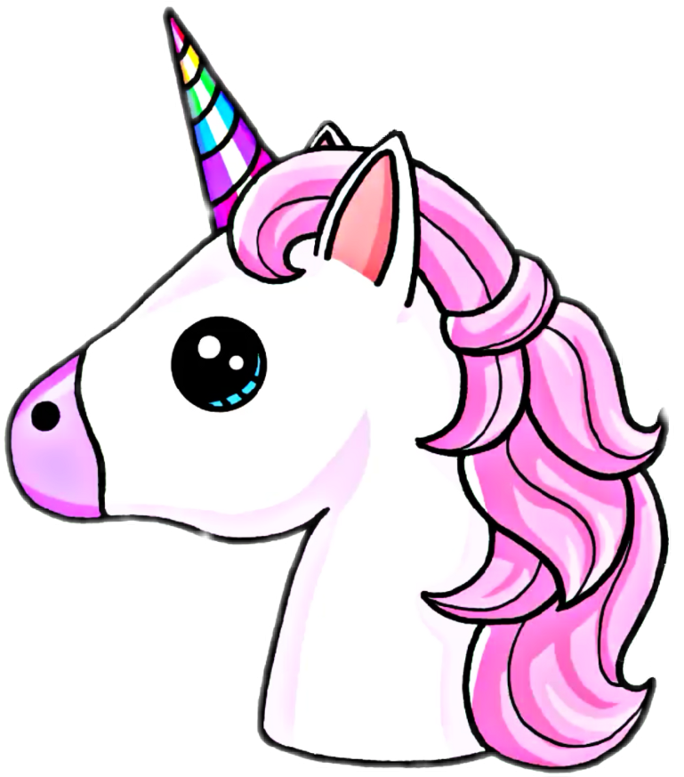 Draw A Cute Unicorn (1024x1024), Png Download