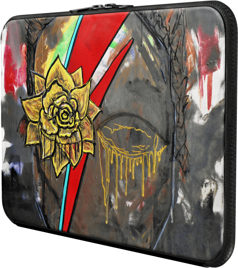 David Bowie Macbook Cover - Floral Design (1024x1024), Png Download