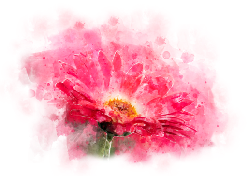 Largest Collection Of Free To Edit Watercolor Paintings - Watercolor Painting (515x364), Png Download