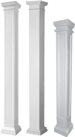 Architectural Fiberglass Columns Worthington Jpg Freeuse - Fiberglass Columns (287x449), Png Download