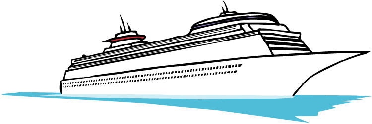 Cruise Ship Png File - Transparent Background Ship Clipart (750x251), Png Download