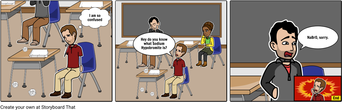Chem Confuses Cameron - Cartoon (1164x385), Png Download
