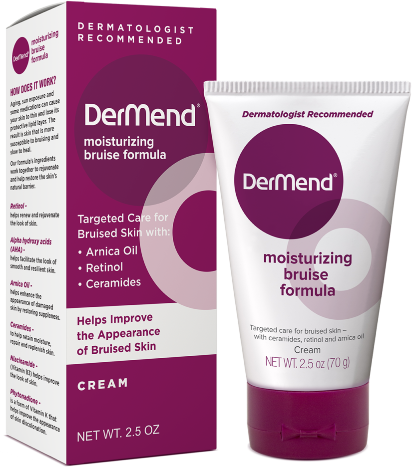 Fortify Against Damaged, Bruised Skin - Ferndale Laboratories Dermend Moisturizing Bruise Formula (932x1024), Png Download