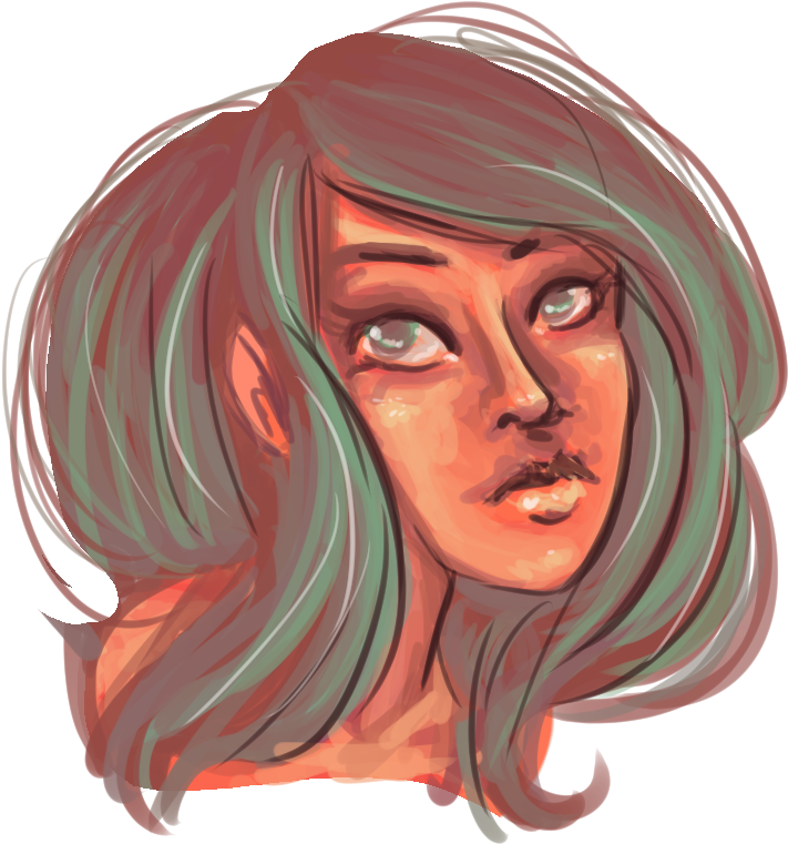 I Like The Hair But Not The Face - Sketch (1000x1000), Png Download