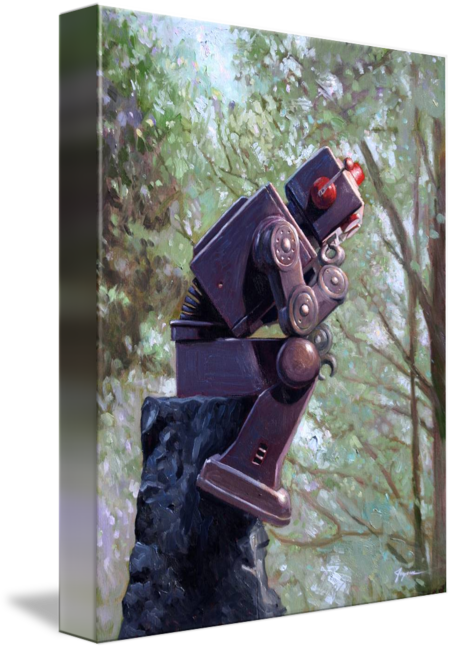 San Francisco // Will Robots Ever Be Able To Think - Eric Joyner - Collator Canvas (452x650), Png Download