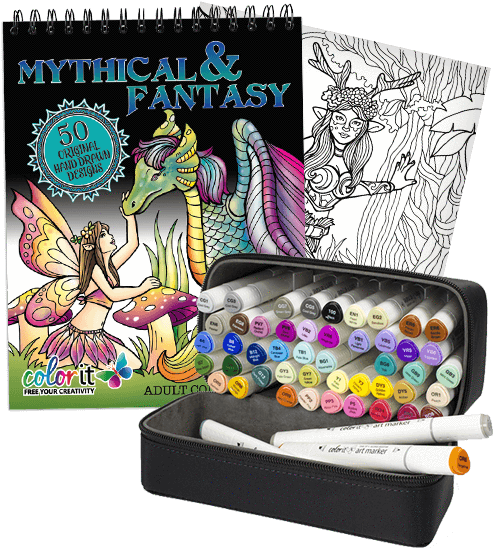 Colorit Fantastic Paradise Bundle - Coloring Book (515x600), Png Download