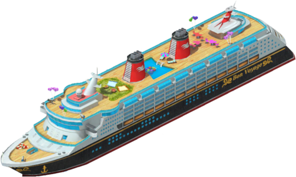 Bon Voyage Cruise Liner - Megapolis Cruise (600x360), Png Download