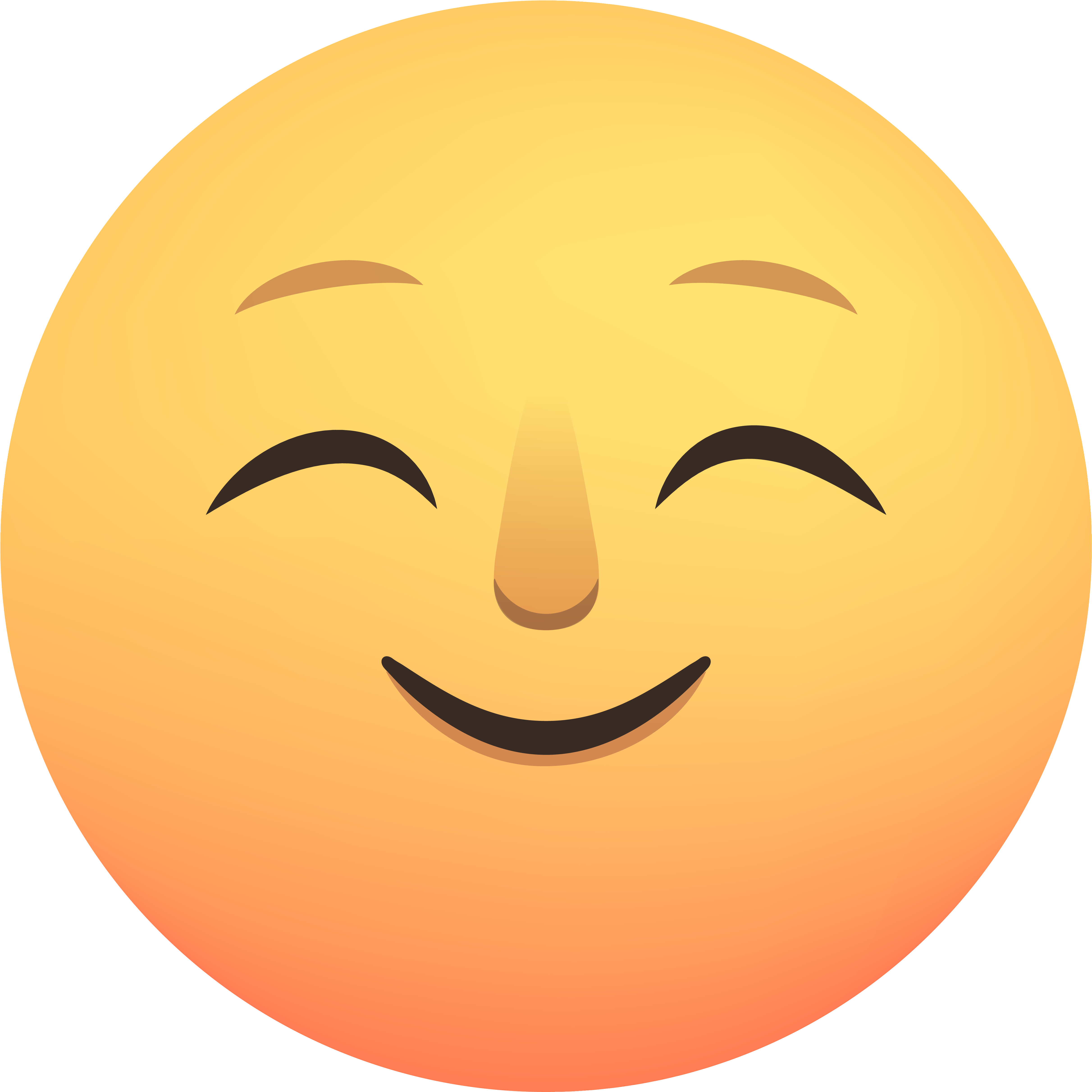 Smiley (4938x5379), Png Download