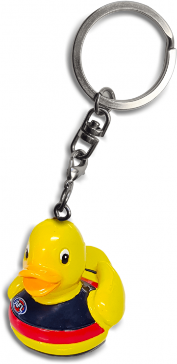Adelaide Crows Rubber Duck Keyring - Keychain (740x740), Png Download