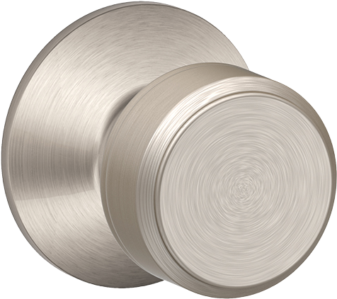 1507236657427 - Schlage F40 Bwe 626 Bowery Privacy Lock Knob, Satin (1000x1000), Png Download