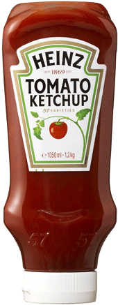 Ketchup Bottle Transparent Png Clip Art - Heinz Tomato Ketchup 910g (580x450), Png Download