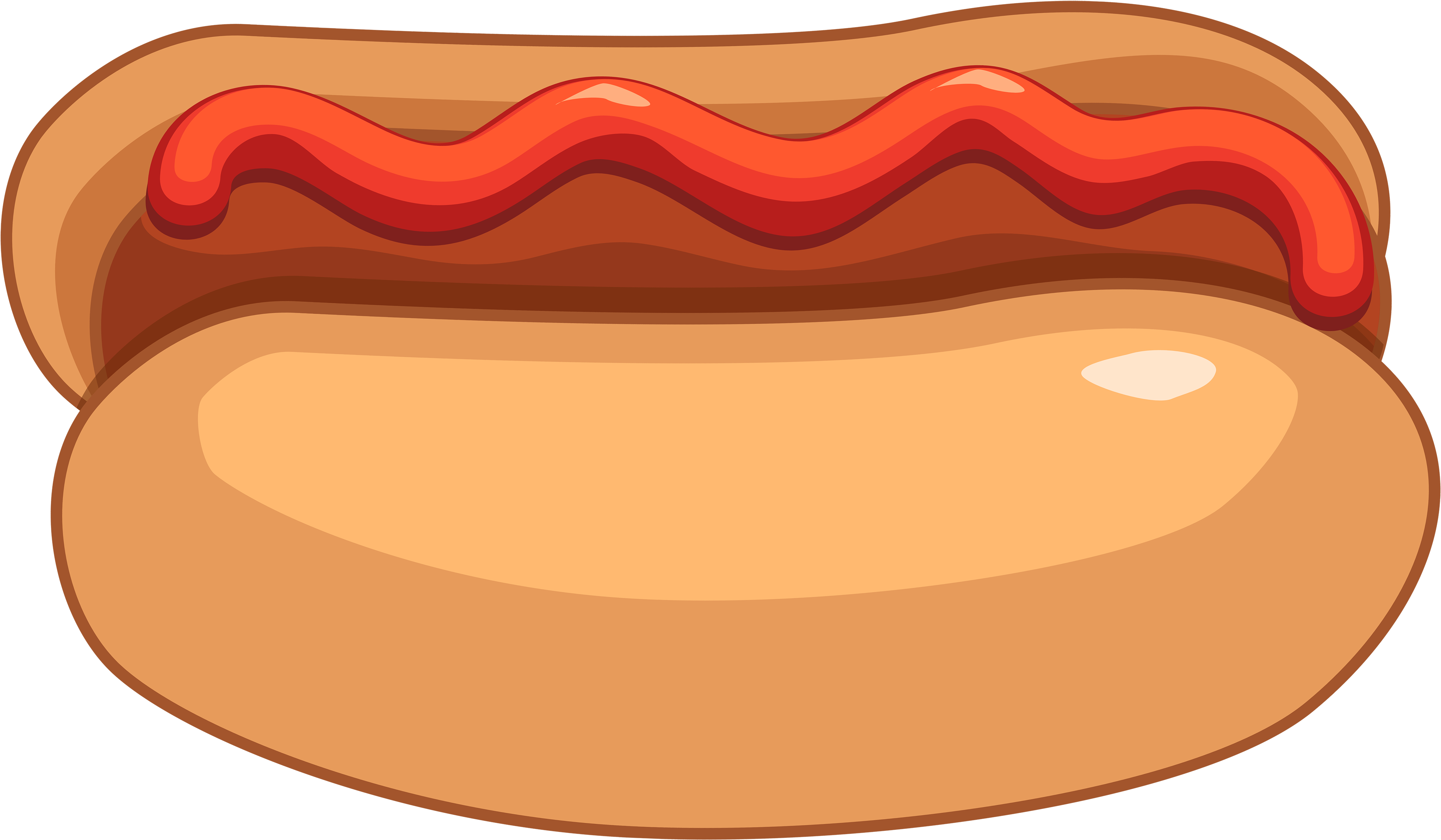 Hot Dog And Ketchup Png Clipart - Hot Dog Ketchup Clip Art (4000x2399), Png Download