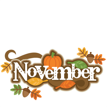 November Banner Clip Art Gallery - Clip Art (432x432), Png Download