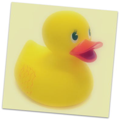 Rubber Duckie - Bath Toy (394x394), Png Download