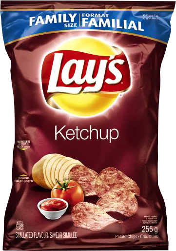 Lays Ketchup Potato Chips - Lay's Smokey Bacon Potato Chips (351x500), Png Download