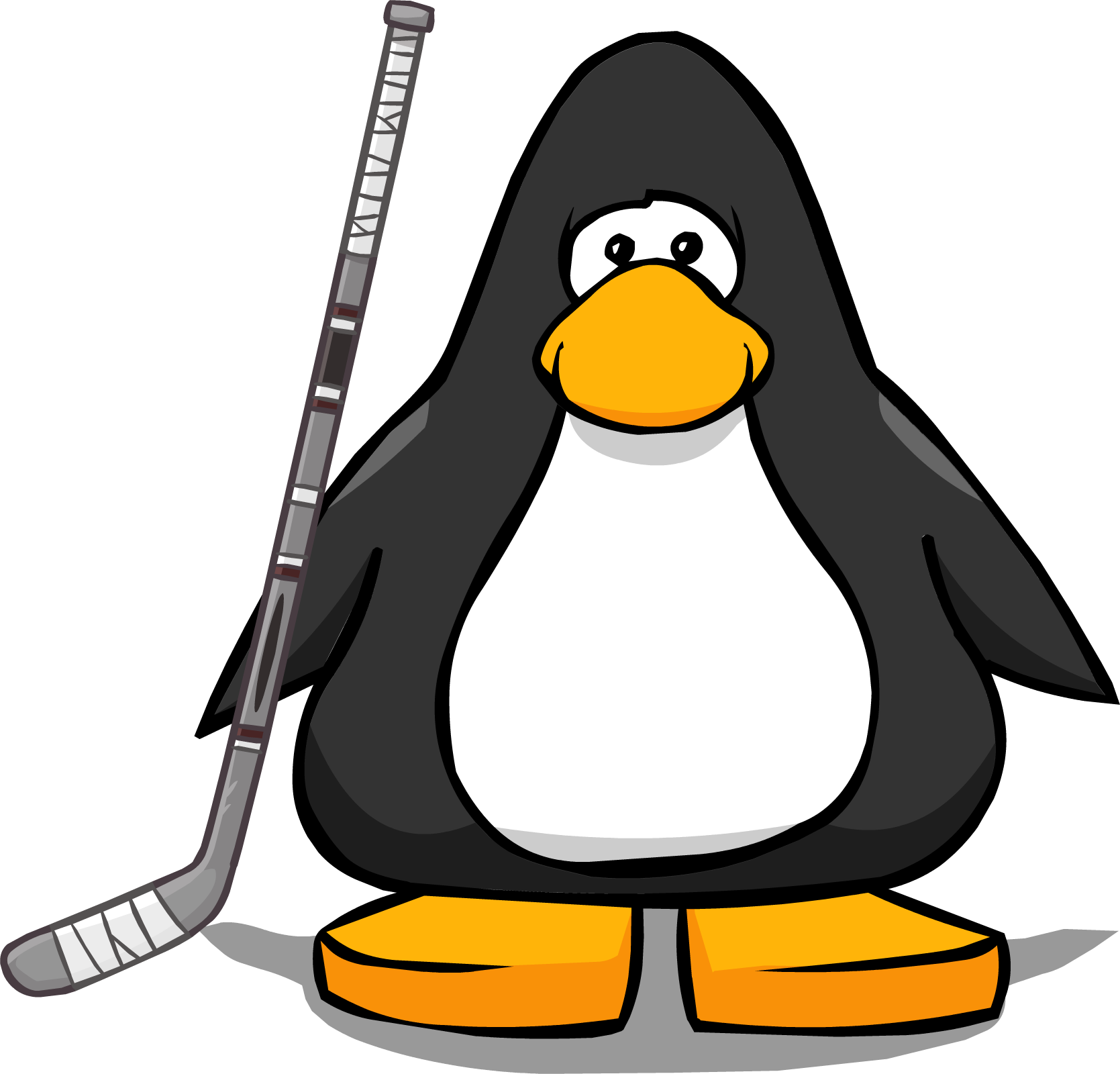 Riley's Hockey Stick On A Player Card - Club Penguin Fishing Png (1669x1600), Png Download