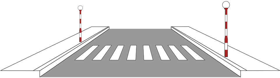 Graphic Road Pedestrian Crossing Traffic S - Zebra Crossing Clipart Black And White (680x340), Png Download