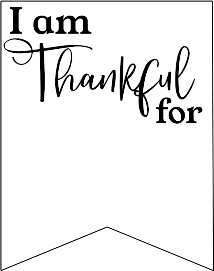 Click The Following Links To Print The I Am Thankful - Paper (750x1000), Png Download